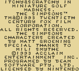 Itchy & Scratchy Miniature Golf Madness screenshot 3 for GameBoy